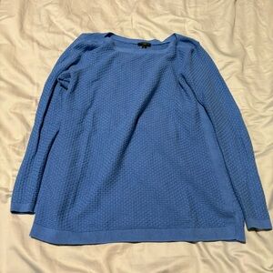 NWOT Talbots Light Blue Woven Sweater